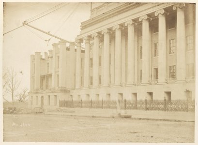 Construction of the south wing of the Treasury building LCCN2011660274