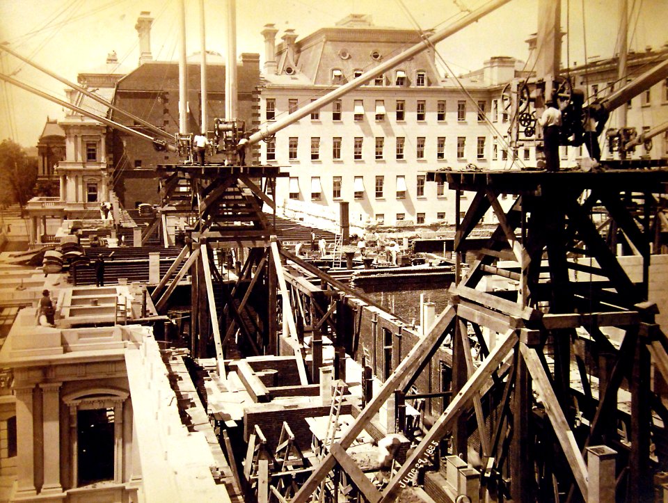 Construction of the State, War, and Navy Department Building (now Eisenhower Executive Building) 2 photo