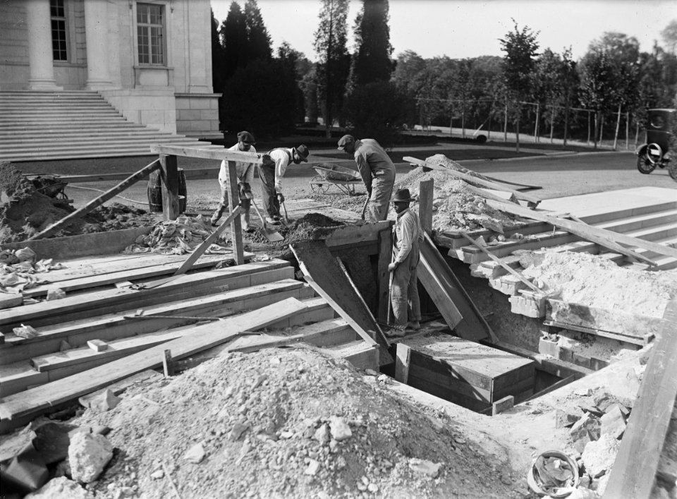 Construction on Tomb of the Unknown Soldier - Arlington National Cemetery - Arlington County VA USA - 1921