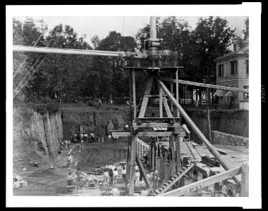 Construction site for the United States Treasury Building, Washington, D.C. LCCN00652404 photo