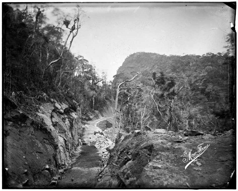 Construção da Estrada de Ferro Corcovado