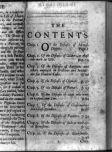 Contents page of A treatise on the diseases of tradesmen LCCN92517509