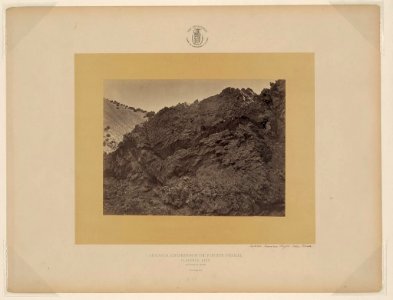 Contorted limestone, Wright's Cañon, Nevada - T. H. O'Sullivan, phot. LCCN2004680314