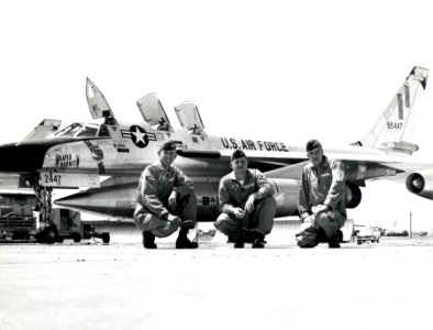 Convair B-58A Hustler crew with aircraft B-58A-10-CF, SN 59-2447 -Rapid Rabbit- 061101-F-1234P-024