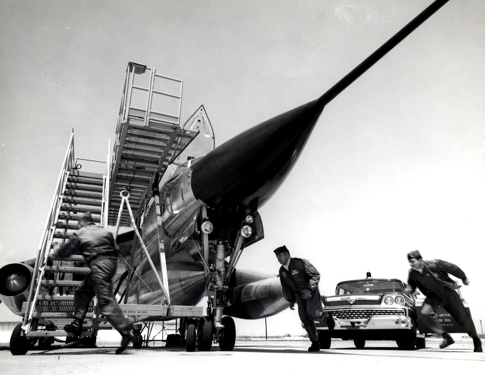 Convair B-58A Hustler crew scramble 061101-F-1234P-023