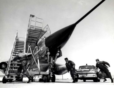 Convair B-58A Hustler crew scramble 061101-F-1234P-023
