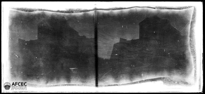 Contrallum de la part posterior del castell de Cardona