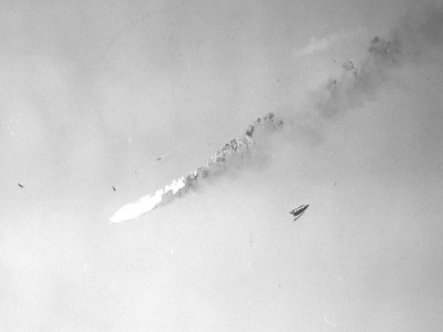 Convair XF2Y-1 disintegrates in November 1954