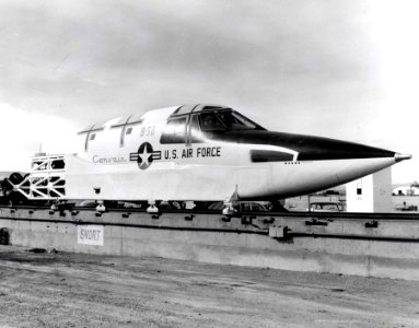 Convair B-58 Ejection Capsule 3-4 front view 061101-F-1234P-012