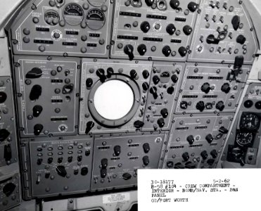 Convair B-58A Hustler Bomb-Nav station forward panel 061101-F-1234P-030