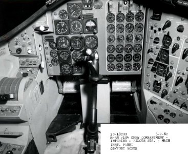 Convair B-58A pilots station main instrument panel 061101-F-1234P-025
