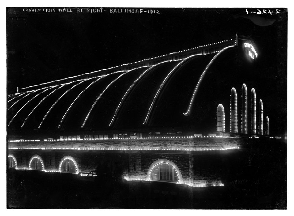 Convention Hall by night - Baltimore, 1912 LCCN2014690624