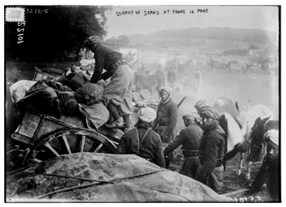 Convoy of Spahis at Frane le Port (i.e., Francport) LCCN2014697880