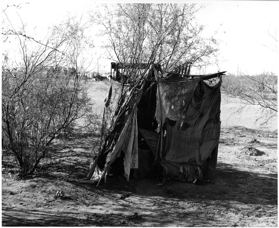 Coolidge, Arizona. Toilet in district on edge of town - NARA - 522035