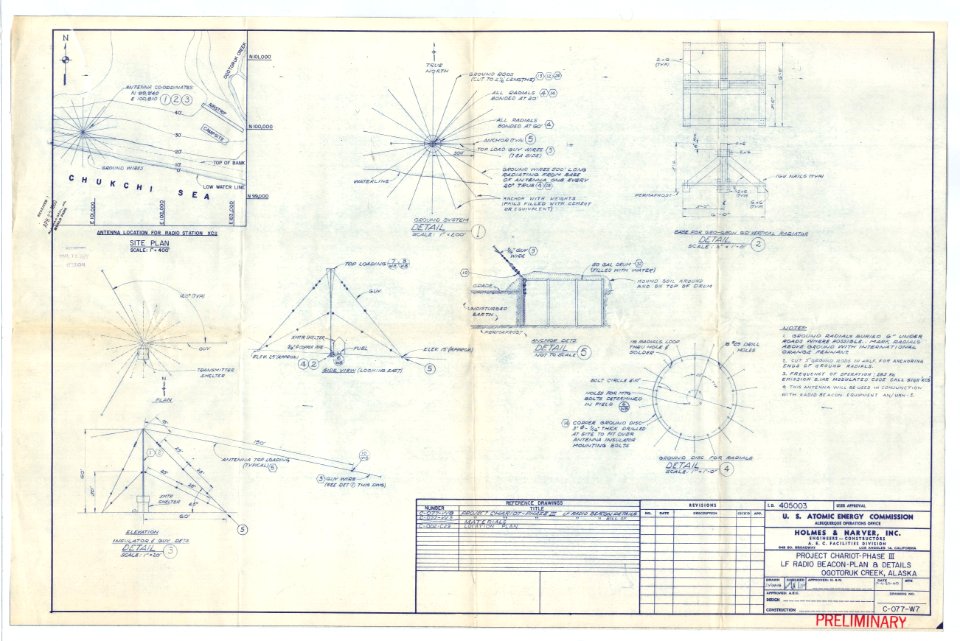 Cooperating Agencies Holmes & Narver, Inc., page 9 (Original caption- Project Chariot - Phase III, LF Radio Beacon-Plan & Details) (33393655252)