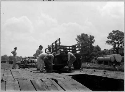 Coosa Valley, Alabama. Trucks to be used in construction - NARA - 522603