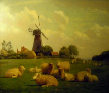 Copy of Herne Mill by William Sidney Cooper 1854-1927