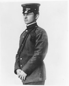 Copy of a photograph of President Truman as a young man in his Missouri national guard uniform. - NARA - 199750