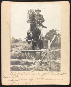 Copy of oil painting of President Roosevelt LCCN2013649480
