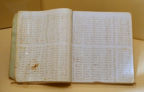 Copy book, Boston, 1840-1850, manuscript on paper, board - Concord Museum - Concord, MA - DSC05607 photo