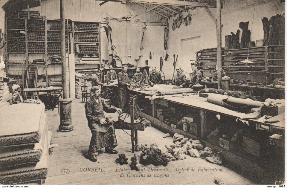 Corbeil - Etablissement Decauville Atelier de Fabrication de Coussins de Wagons