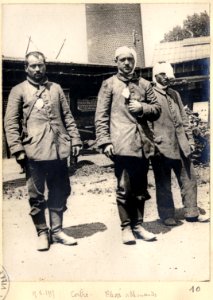 Corbie. Gare. Blessés allemands - Fonds Berthelé - 49Fi1874-10
