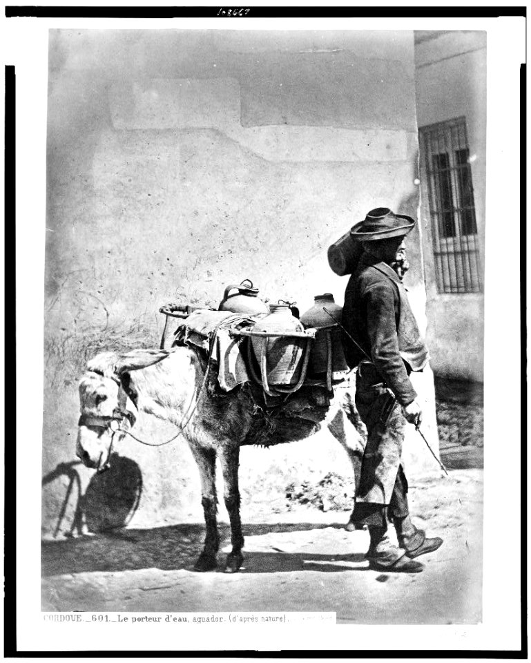 Cordoue. Le porteur d'eau, aquador (d'après nature) - J. Laurent. Madrid. LCCN94511981
