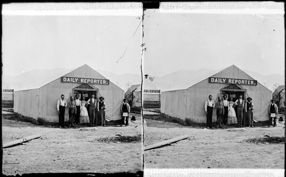 Corinne. Staff of the Daily Reporter. Box Elder County, Utah. - NARA - 517302