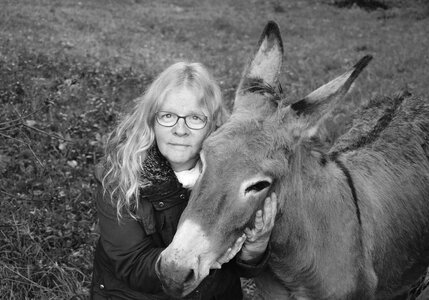 Photo black white tenderness affection