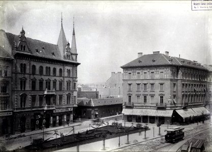 Corner of the József körút and Krúdy (then József) utca, 1898