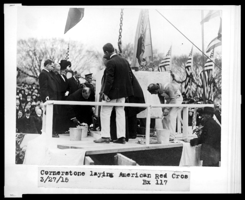 Cornerstone laying, American Red Cross LCCN2005694891