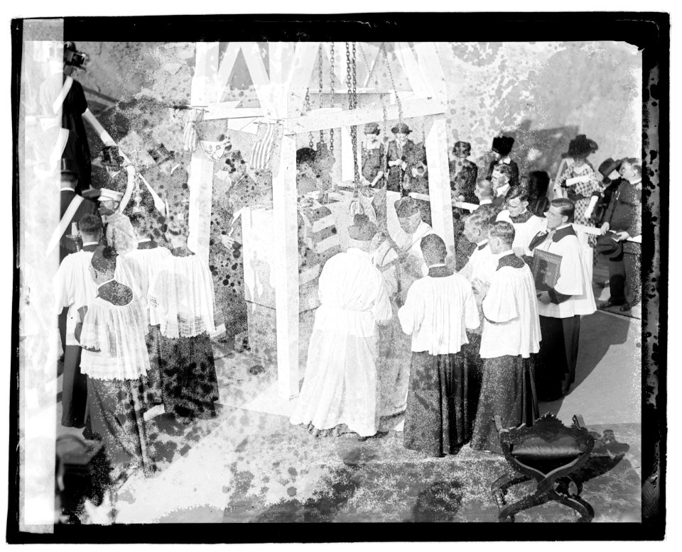 Cornerstone laying, shrine of the Immaculate Conception LCCN2016828721