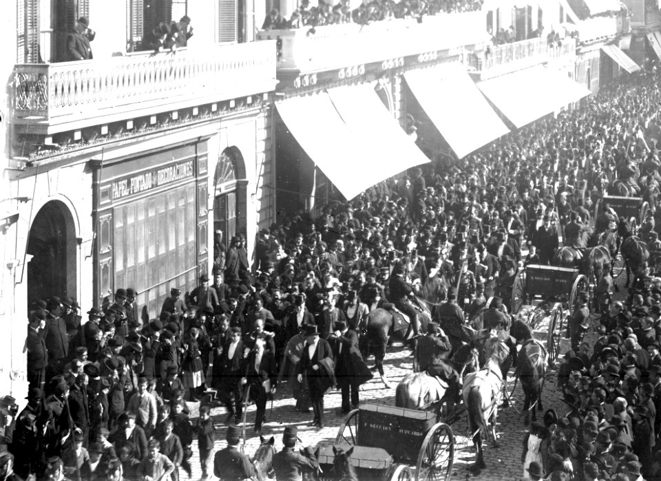 Corner section of Fitzpatrick Photograph The assassination of Idiarte Borda-1897