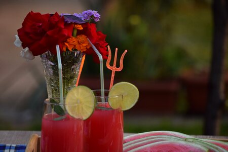 Cocktail juice watermelon juice