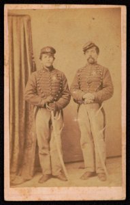 Corporal John Reiss of Co. K, 3rd New Jersey Cavalry Regiment and Private Godfrey Lutz of Co. G, 9th Pennsylvania Infantry Regiment, Co. E, 7th New Jersey Infantry Regiment, Ermentrout's LCCN2017659620 photo