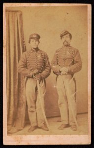 Corporal John Reiss of Co. K, 3rd New Jersey Cavalry Regiment and Private Godfrey Lutz of Co. G, 9th Pennsylvania Infantry Regiment, Co. E, 7th New Jersey Infantry Regiment, Ermentrout's LCCN2017659620