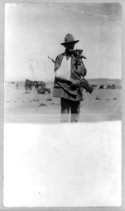 Corporal Richard Tannous of the 13th Cavalry who was shot through the arm at Parral, Mexico, Mexican-U.S. campaign after Villa, 1916 - photo by Underwood & Underwood. LCCN90707776