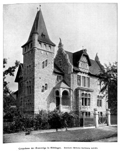 Corpshaus der Brunsviga in Göttingen, Architekt Wilhelm Rathkamp, Göttingen photo
