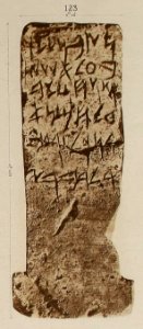 Corpus Inscriptionum Semiticarum CIS I 123 (from Malta) (cropped)
