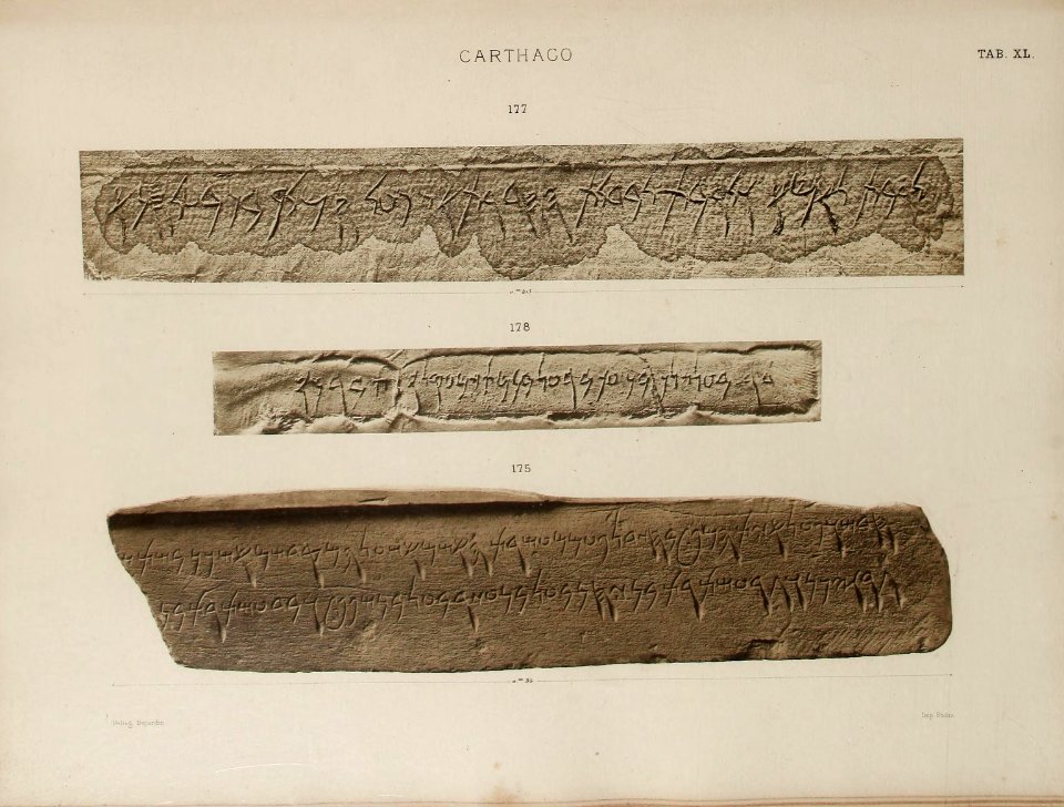 Corpus Inscriptionum Semiticarum CIS I 175-178 (from Carthage)
