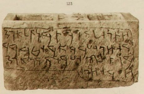 Corpus Inscriptionum Semiticarum CIS II 123 (cropped)