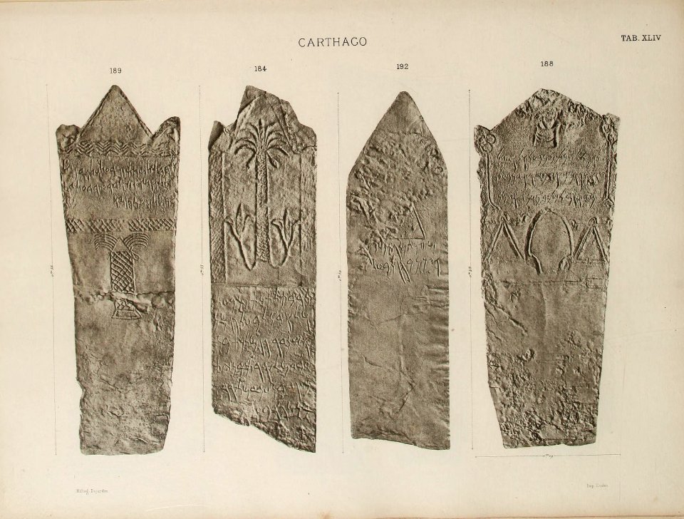 Corpus Inscriptionum Semiticarum CIS I CIS I 184-192 (from Carthage)