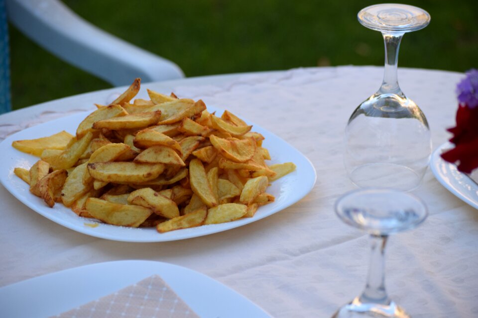Potatoes barbecue summer