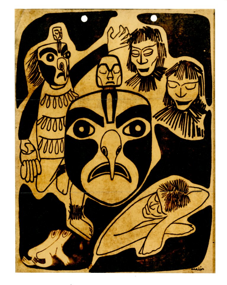 Correspondence from Malin (Edward) 1964 (2 of 2), page 200 (Excerpt from- The Lummi Story of the Sxoaxi Mask) (33421582271)