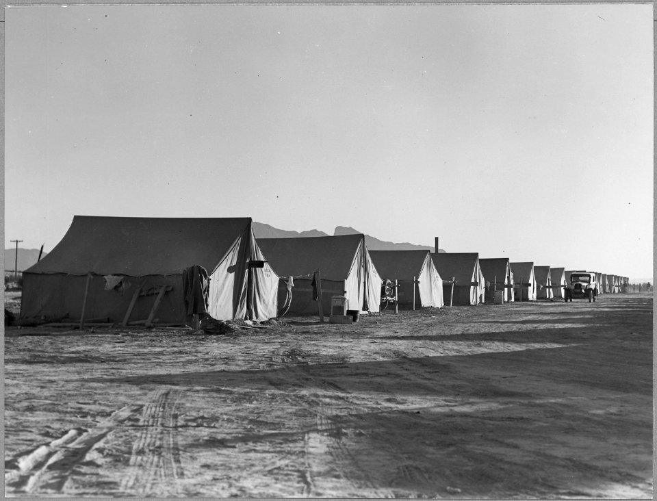 Cortaro Farms, Pinal County, Arizona. Quarters for Negro cotton pickers on industrialized cotton far . . . - NARA - 522185