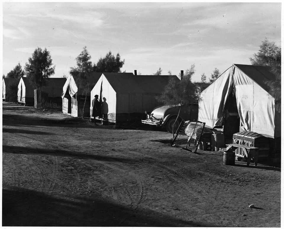Cortaro Farms, Pinal County, Arizona. Quarters for Negro cotton pickers on industrialized cotton fa . . . - NARA - 522498