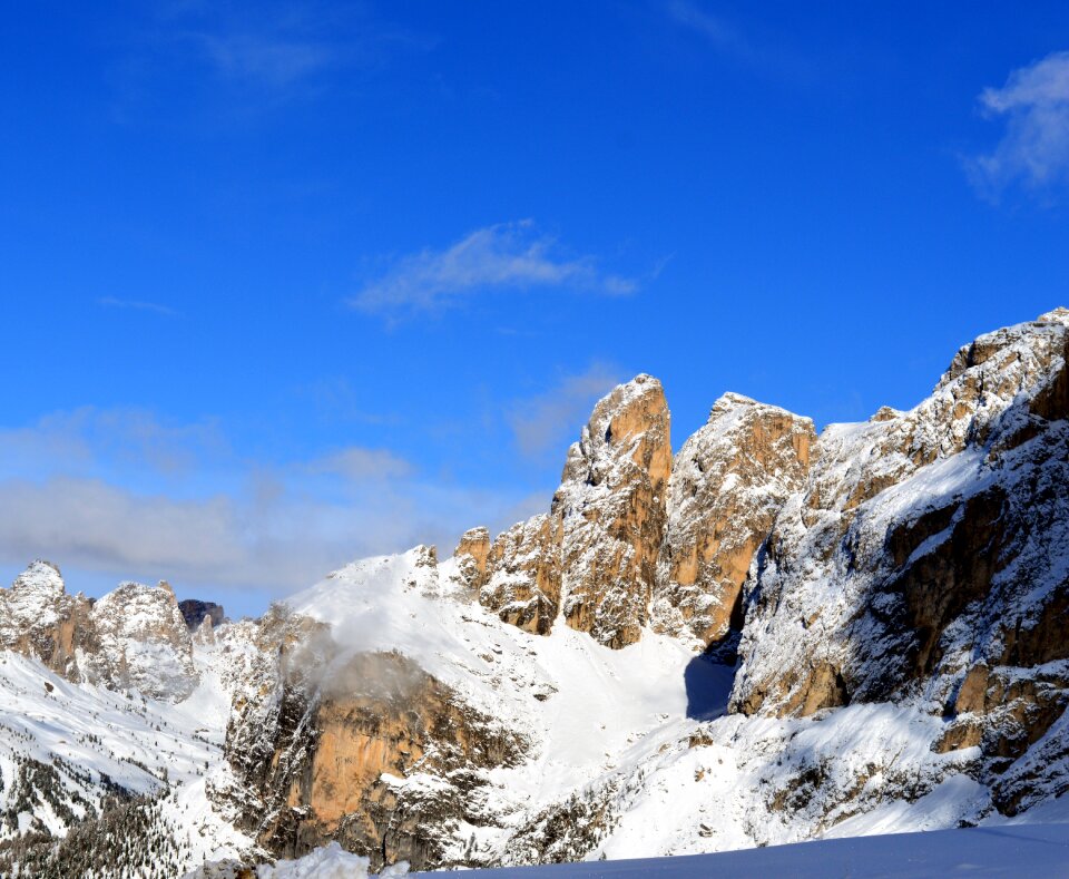 Dolomites high mountains mood photo