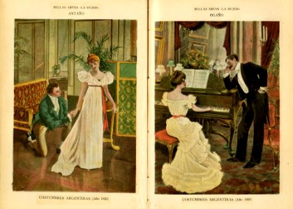 Costumbres argentinas. Revista La Mujer 1900