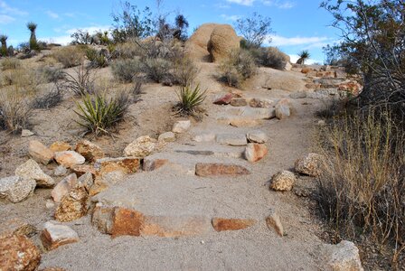 Sand trail hiking