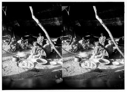 Costumes, characters, etc. Bedouin woman baking bread LOC matpc.01316